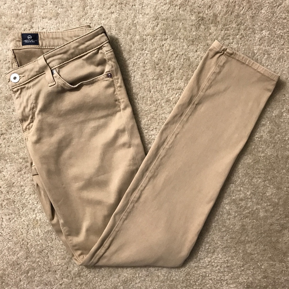Adriano goldschmied stilt cigarette jeans tan 28R